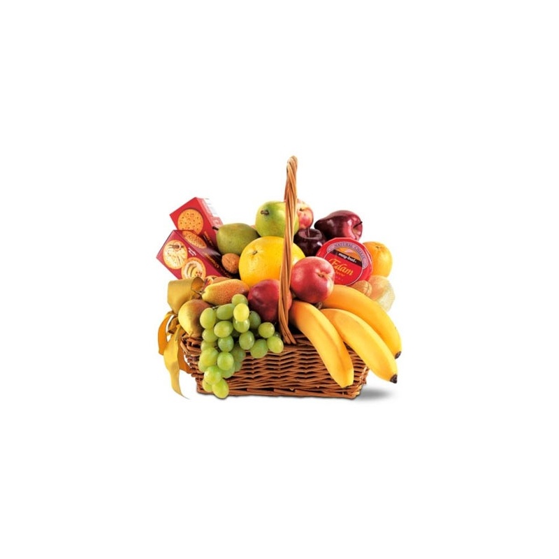 Warmhearted Wishes Fruit & Gourmet  Gift Basket