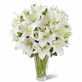 Get well soon lilies gift bouquet